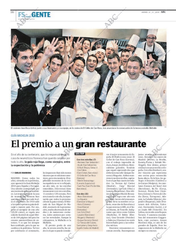 ABC MADRID 27-11-2009 página 118