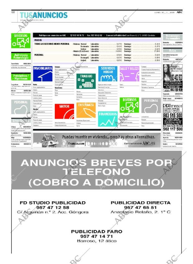 ABC CORDOBA 30-11-2009 página 68
