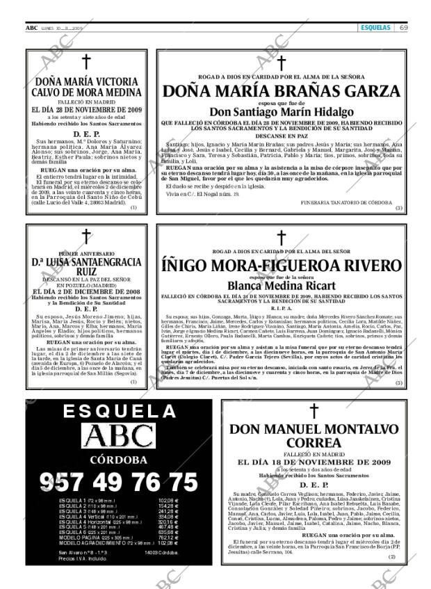ABC CORDOBA 30-11-2009 página 69