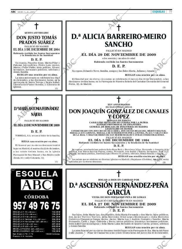 ABC CORDOBA 03-12-2009 página 77