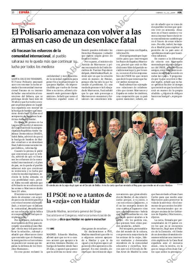 ABC MADRID 11-12-2009 página 18