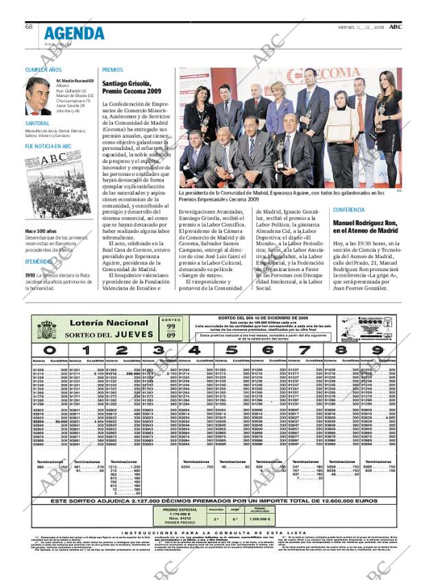 ABC MADRID 11-12-2009 página 68