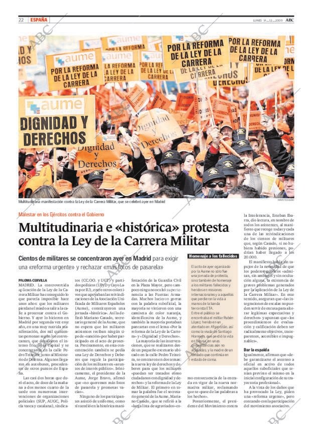 ABC MADRID 14-12-2009 página 22