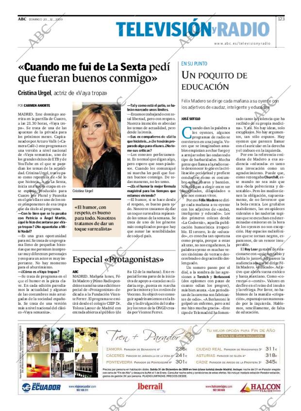 ABC MADRID 20-12-2009 página 123
