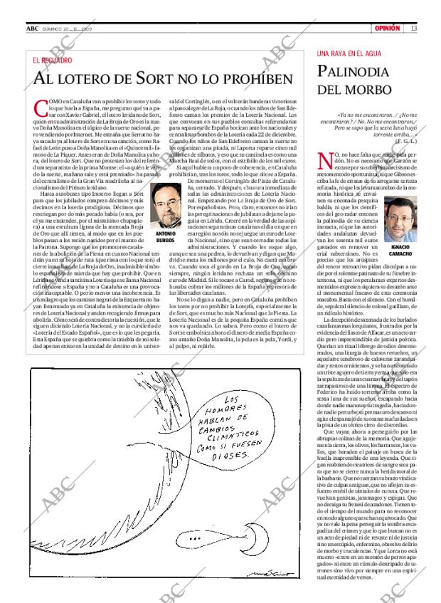 ABC MADRID 20-12-2009 página 13