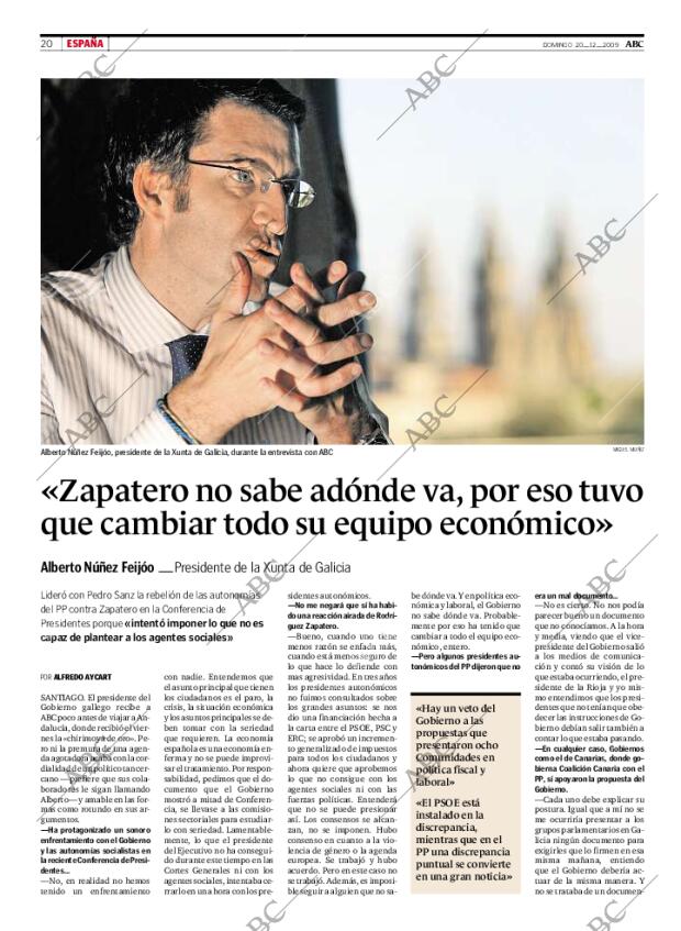 ABC MADRID 20-12-2009 página 20