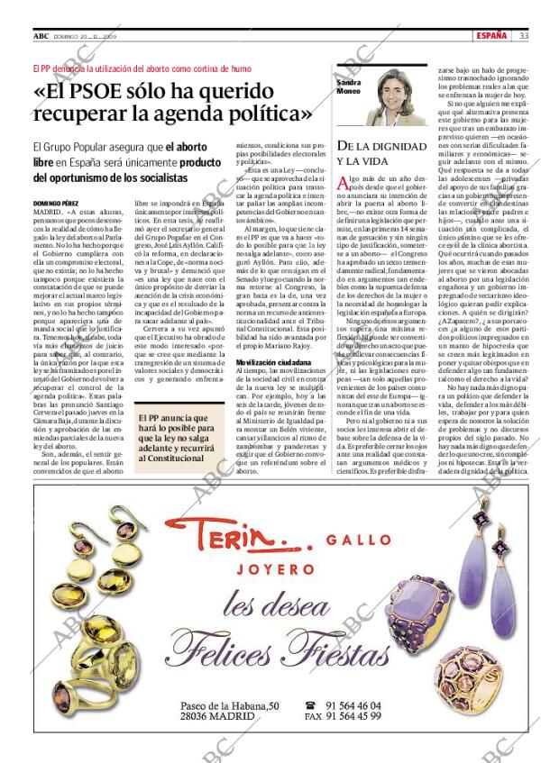 ABC MADRID 20-12-2009 página 33
