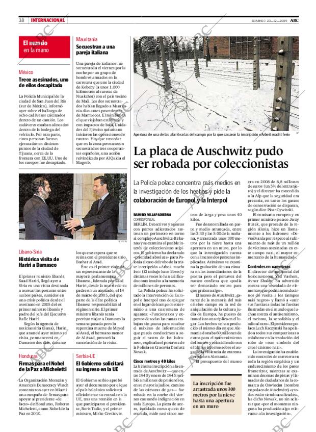 ABC MADRID 20-12-2009 página 38