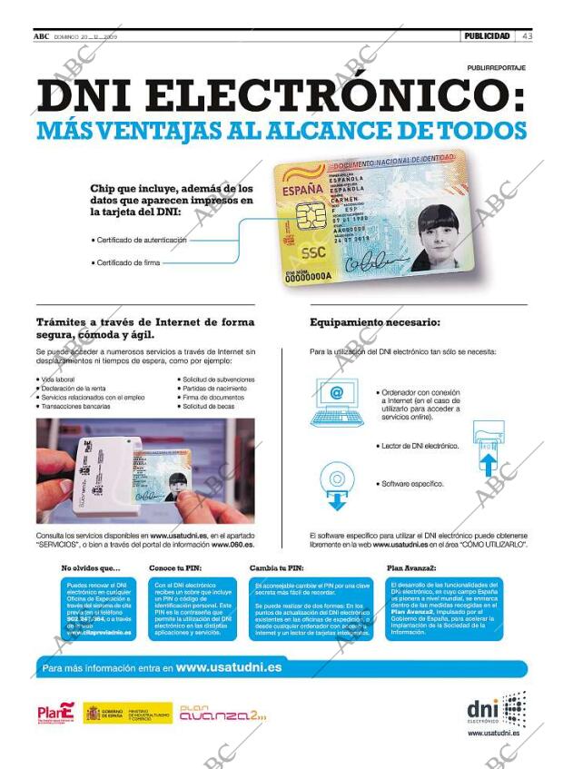 ABC MADRID 20-12-2009 página 43