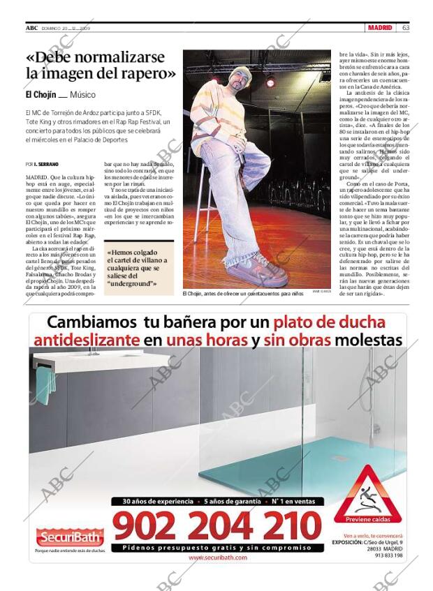 ABC MADRID 20-12-2009 página 63