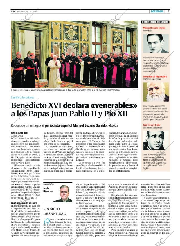 ABC MADRID 20-12-2009 página 71