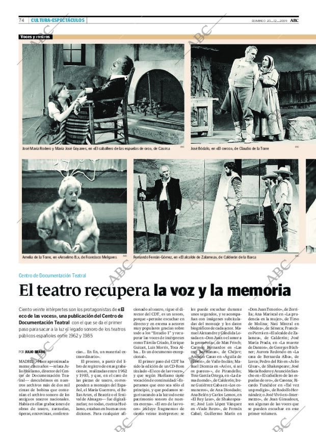 ABC MADRID 20-12-2009 página 74