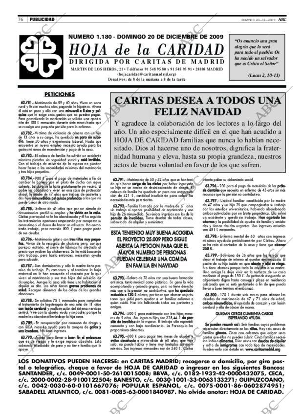 ABC MADRID 20-12-2009 página 76