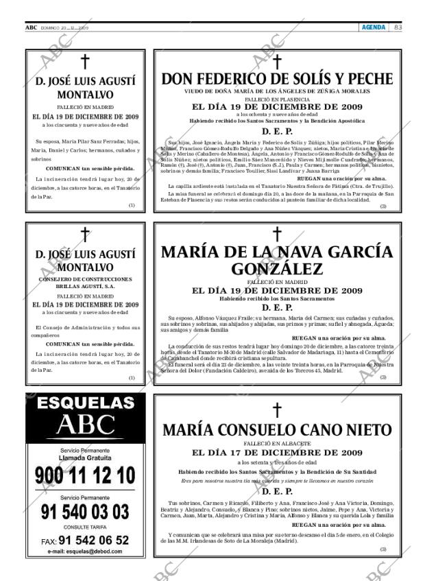 ABC MADRID 20-12-2009 página 83