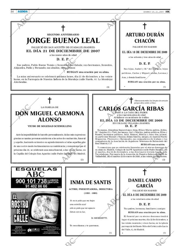 ABC MADRID 20-12-2009 página 84