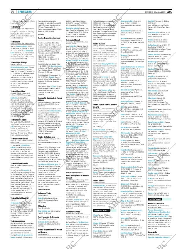 ABC MADRID 20-12-2009 página 96