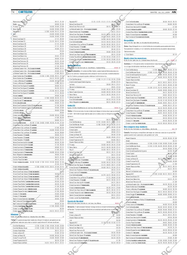 ABC MADRID 22-12-2009 página 74