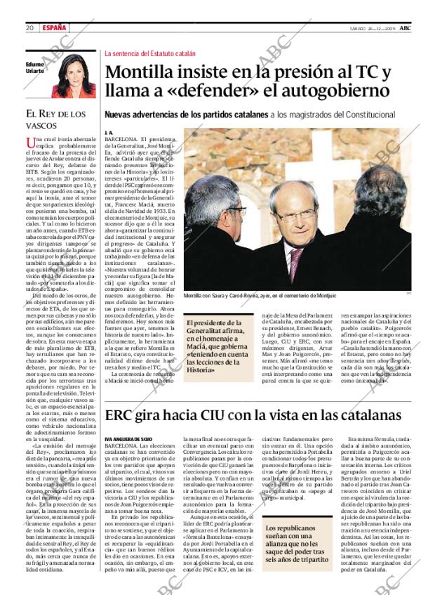 ABC MADRID 26-12-2009 página 20