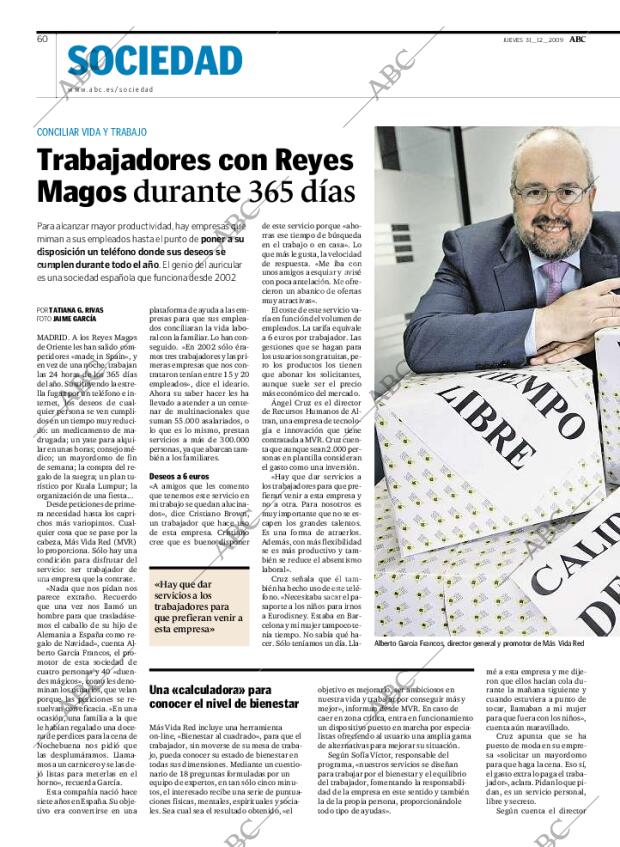 ABC MADRID 31-12-2009 página 60