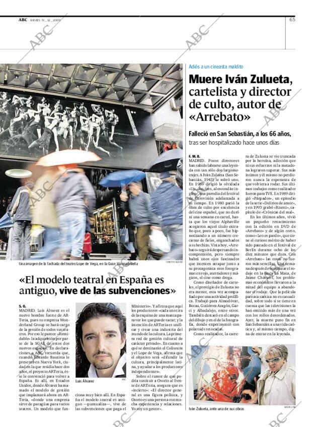 ABC MADRID 31-12-2009 página 65
