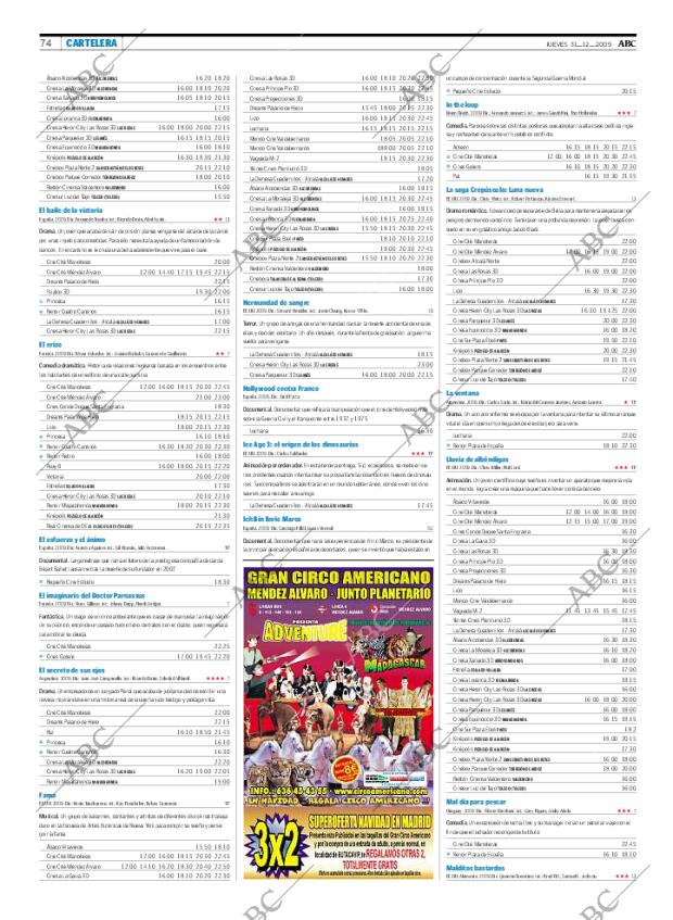 ABC MADRID 31-12-2009 página 74