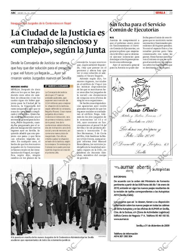ABC SEVILLA 31-12-2009 página 23