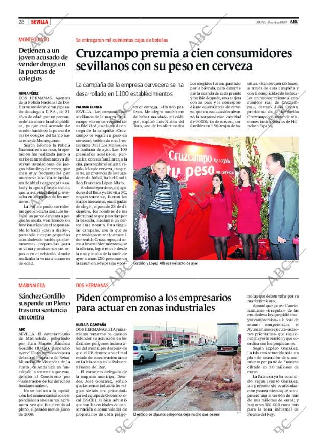 ABC SEVILLA 31-12-2009 página 28