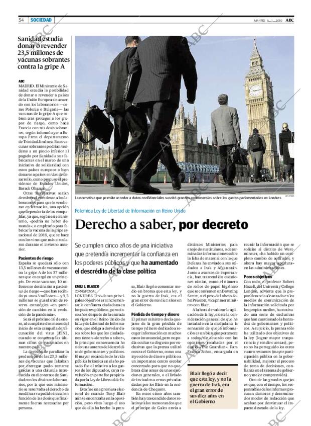 ABC MADRID 05-01-2010 página 54
