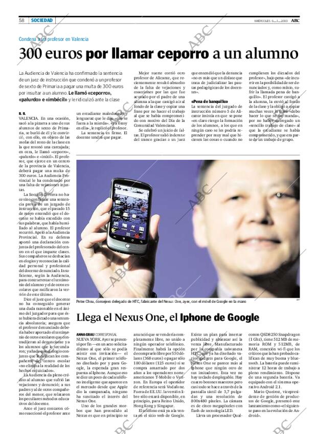 ABC MADRID 06-01-2010 página 58
