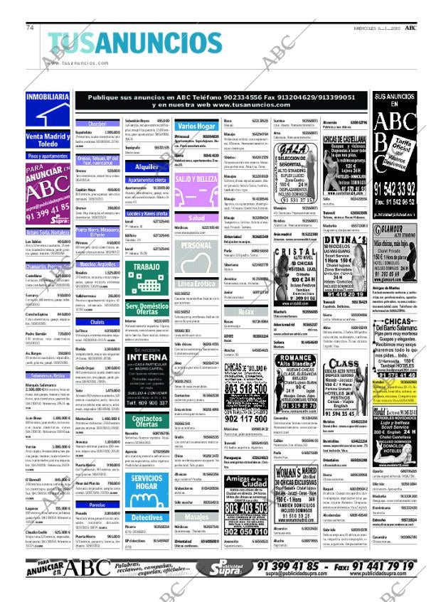 ABC MADRID 06-01-2010 página 74
