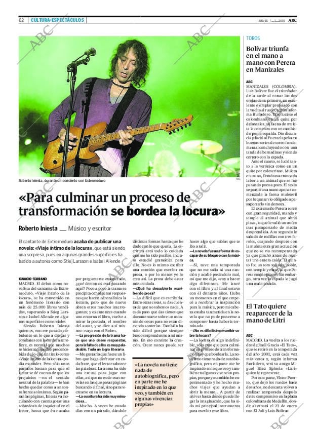 ABC MADRID 07-01-2010 página 62