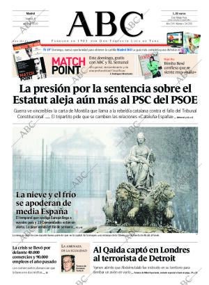 ABC MADRID 08-01-2010 página 1
