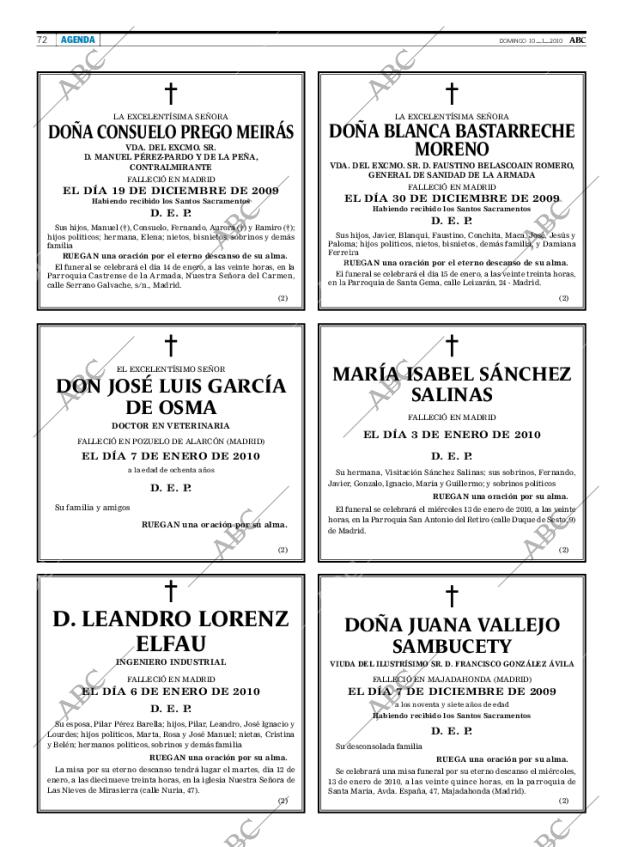 ABC MADRID 10-01-2010 página 72