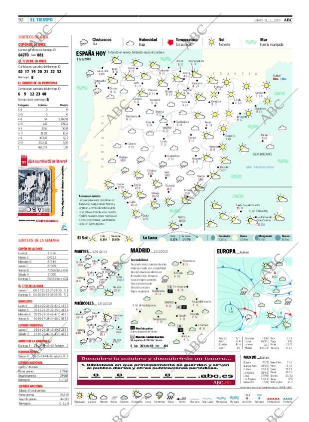 ABC MADRID 11-01-2010 página 92