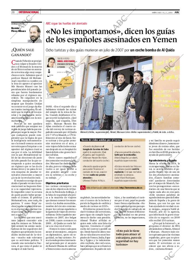 ABC MADRID 13-01-2010 página 28