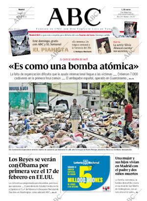ABC MADRID 15-01-2010 página 1