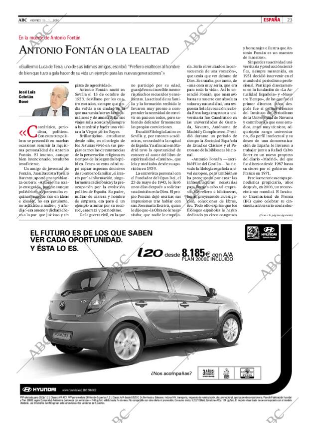 ABC MADRID 15-01-2010 página 23