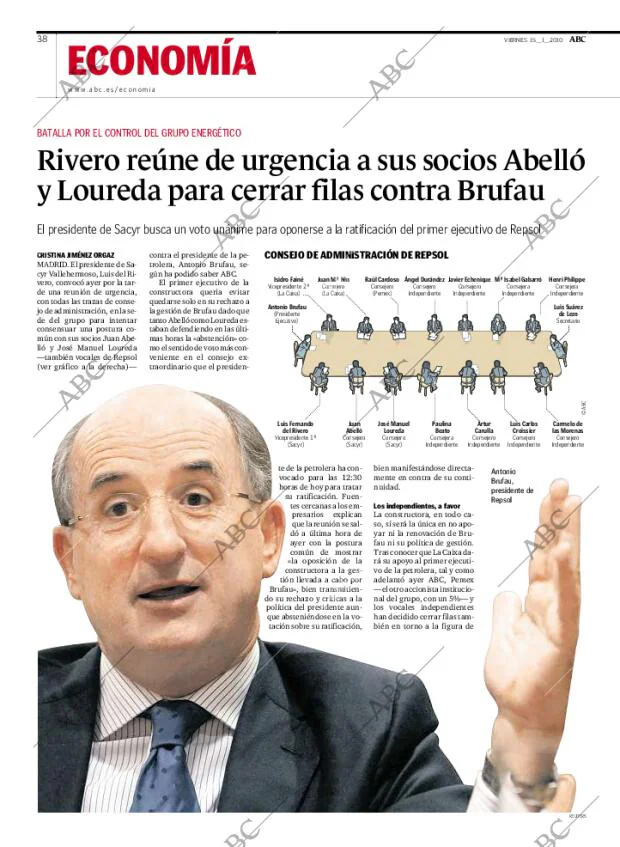 ABC MADRID 15-01-2010 página 38