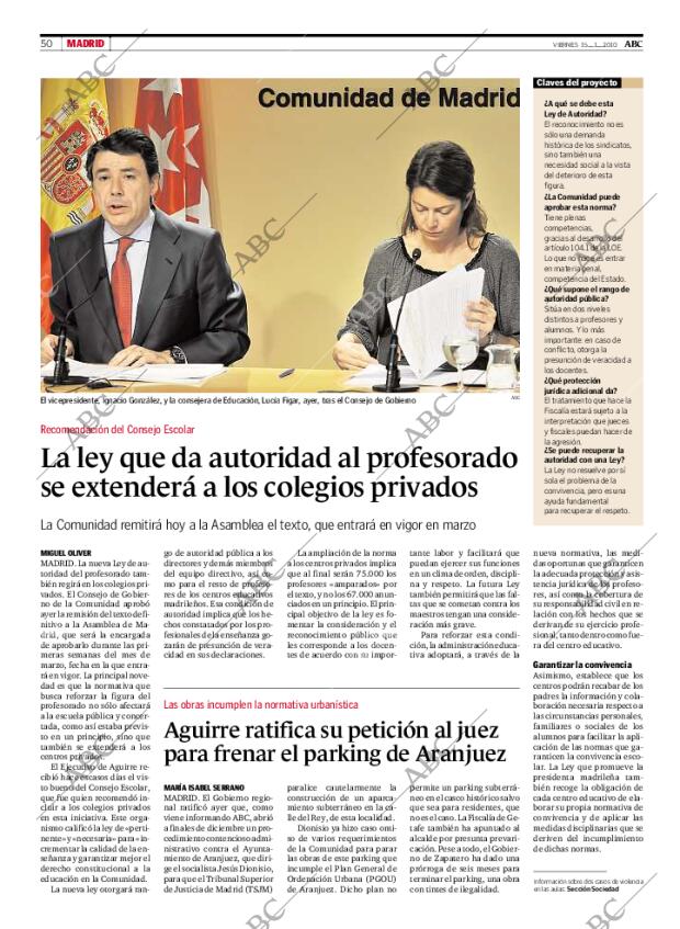 ABC MADRID 15-01-2010 página 50