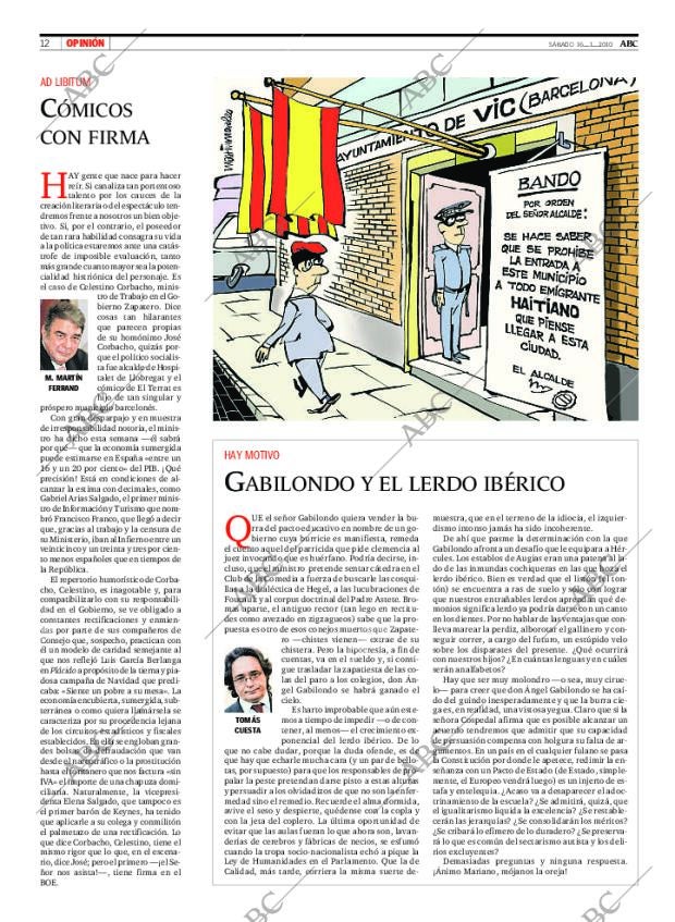 ABC MADRID 16-01-2010 página 12