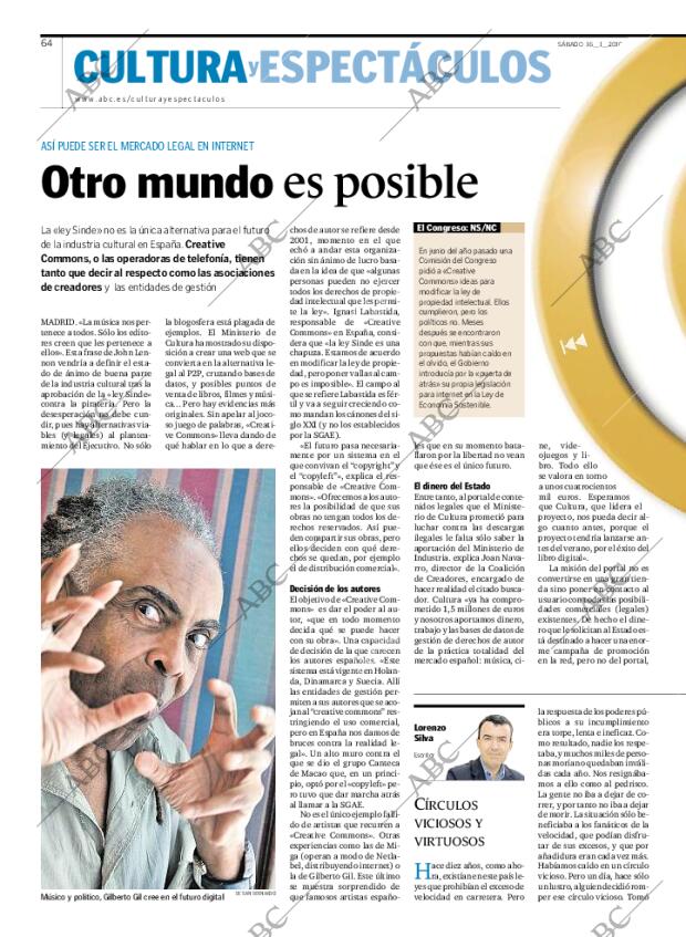 ABC MADRID 16-01-2010 página 64
