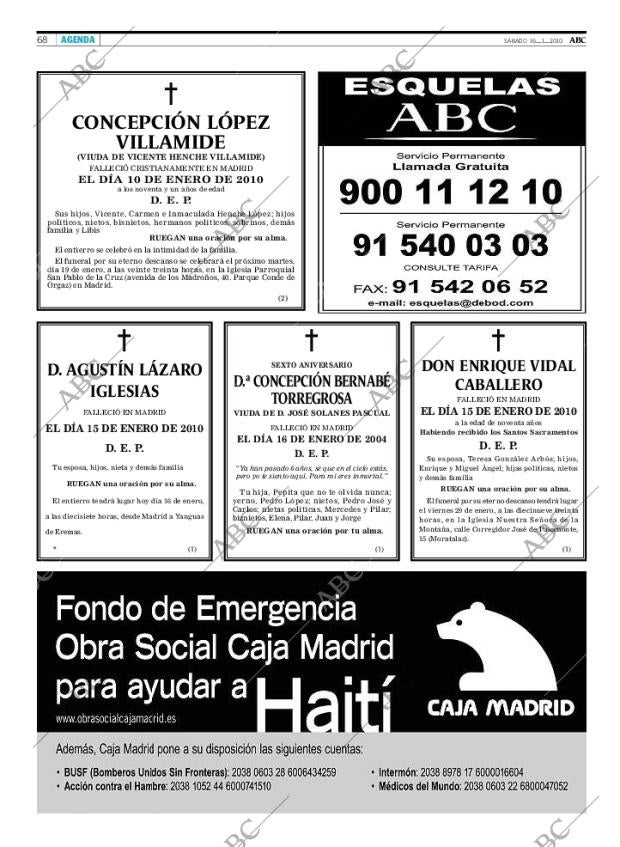 ABC MADRID 16-01-2010 página 68