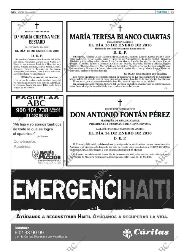 ABC MADRID 16-01-2010 página 69