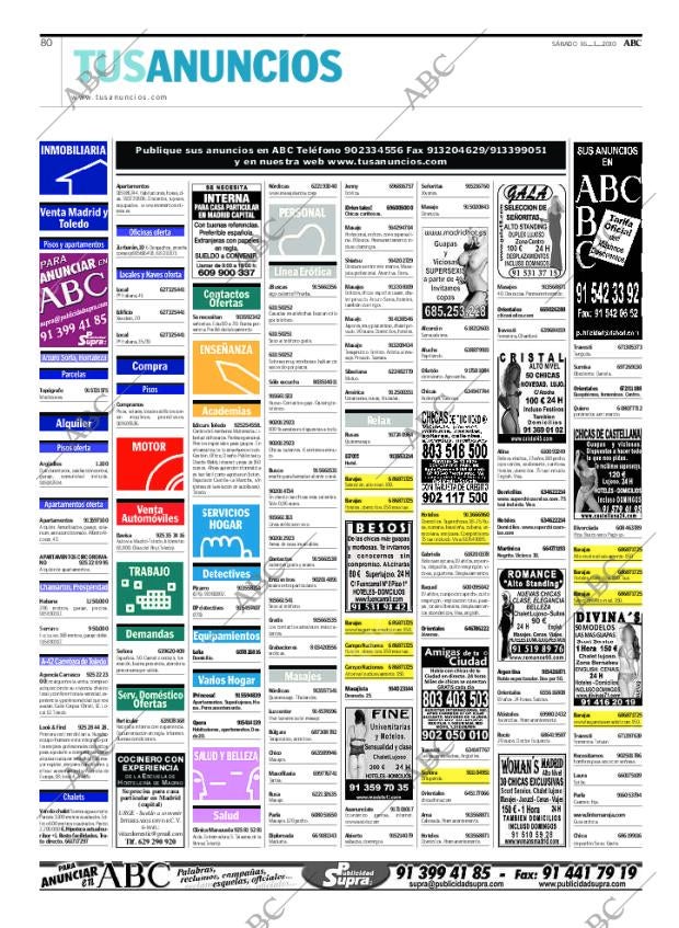 ABC MADRID 16-01-2010 página 80