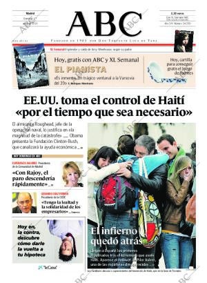 ABC MADRID 17-01-2010 página 1