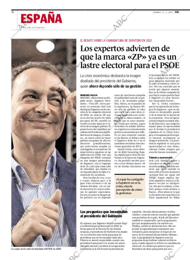 ABC MADRID 17-01-2010 página 18