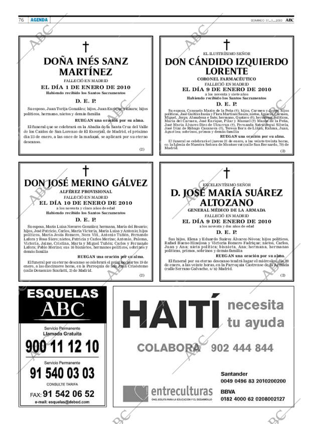 ABC MADRID 17-01-2010 página 78