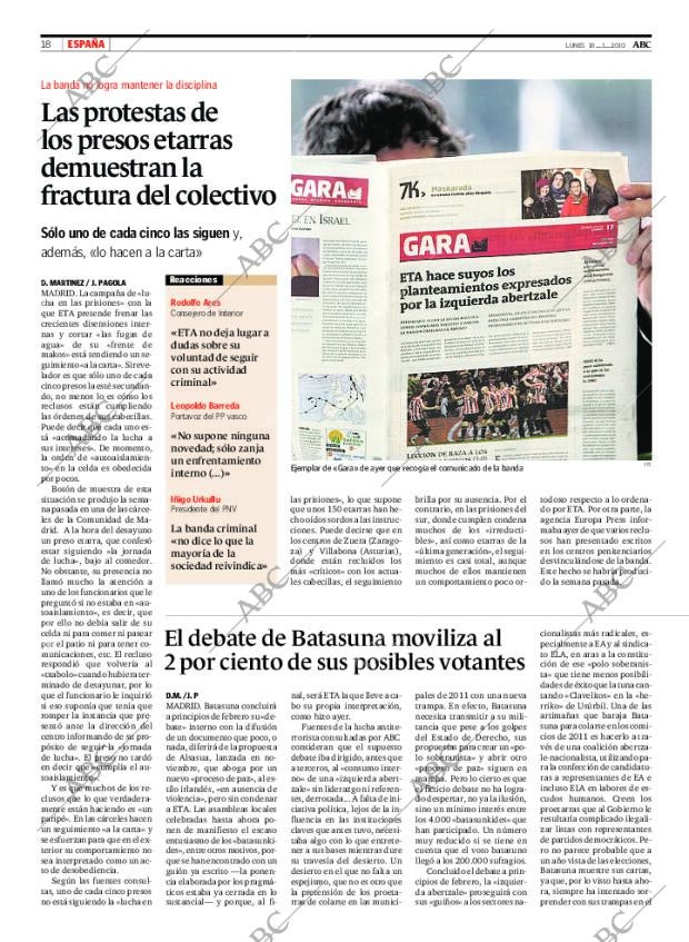 ABC MADRID 18-01-2010 página 18