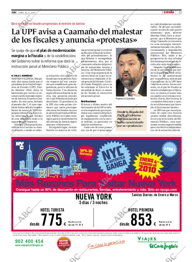 ABC MADRID 18-01-2010 página 23
