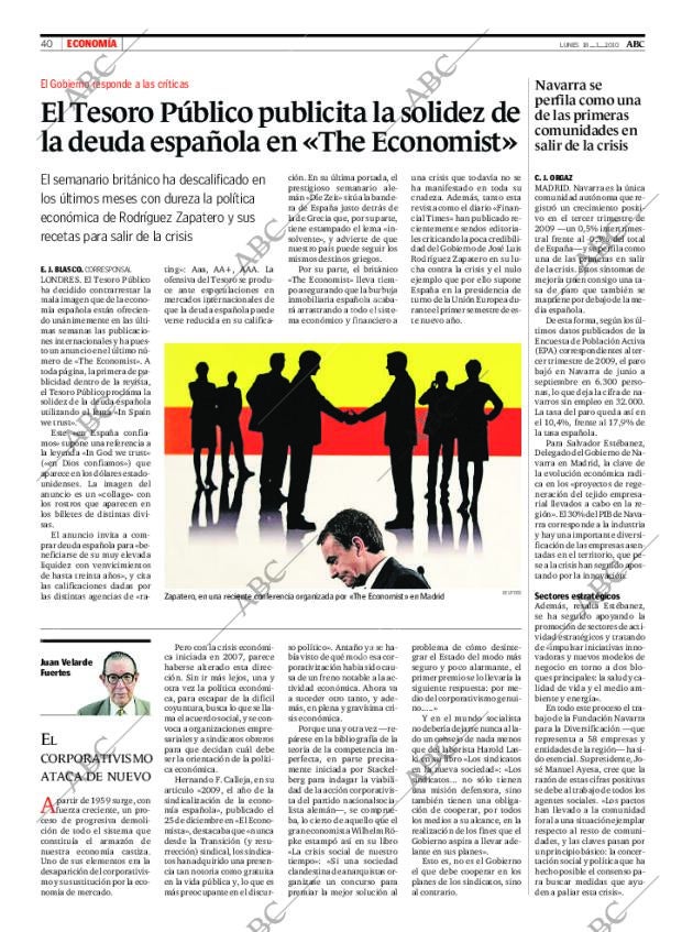 ABC MADRID 18-01-2010 página 40